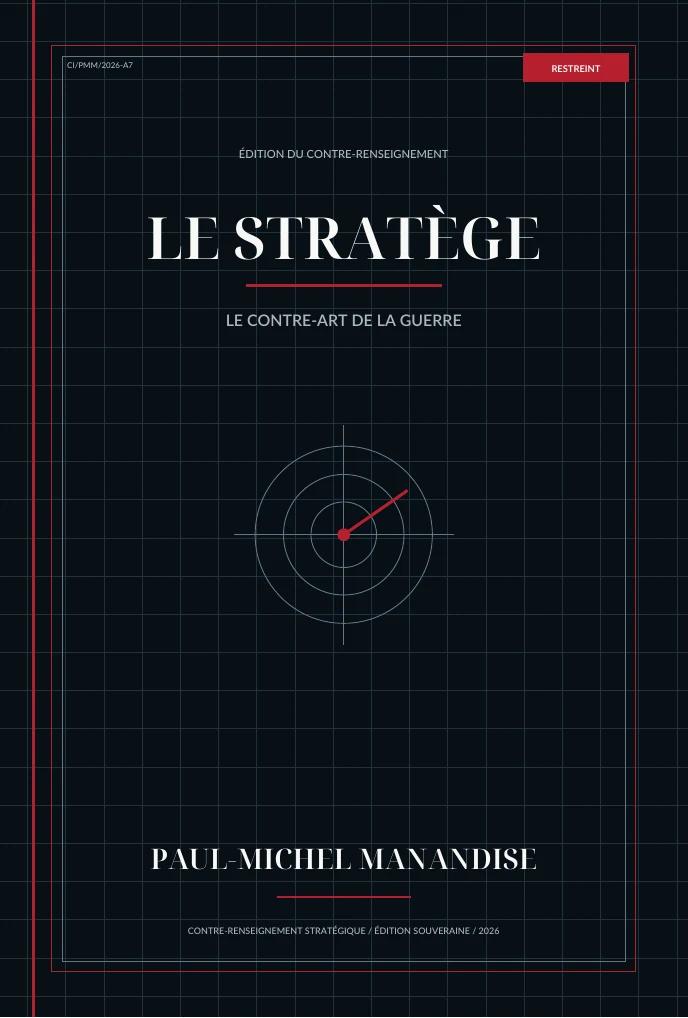 Couverture de Le Stratège — Le contre-art de la guerre de Paul‑Michel Manandise